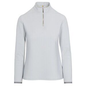 NWT Callidae Grey Quarter Zip Shirt S